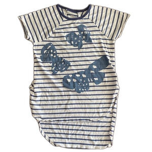 Tea Collection Blue Striped Butterfly Tunic Girls’ 10